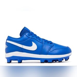 Size 16 - Air Jordan 1 Retro MCS Low "Game Royal White" Baseball Cleat *New*